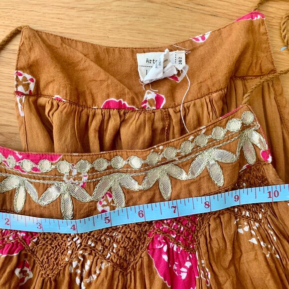 🦃Nicole Miller Bohemian Artelier Flowy Tank Top with Tassles Women's - Picture 3 of 4